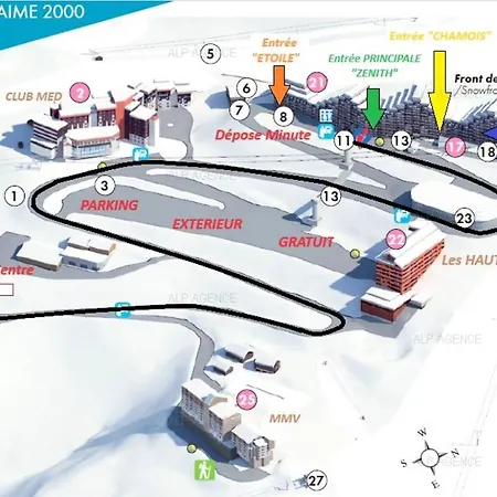 شقة Aime 2000 - 3/4 Pers - Aime 2000 Diamant- Plagne Aime 2000 - K53a2 Mae-7971