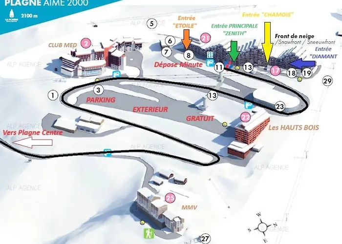 Appartement Aime 2000 - 3/4 Pers - Aime 2000 Diamant- Plagne Aime 2000 - K53a2 Mae-7971